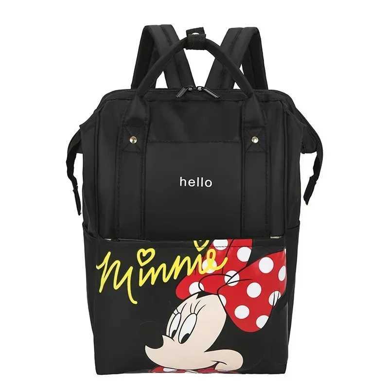 Disney Mickey Mouse Mommy Diaper Bag Multifunctional Backpack Color Contrast Mother Baby Bag Minnie Girl Boy Schoolbag HandbagXJ250412