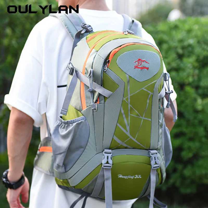 Outdoor Hiking Bag Lightweight Riding Pack Large Capacity Waterproof Backpack Camping Trip Storage Daypack Sports Fitness BagZ250412