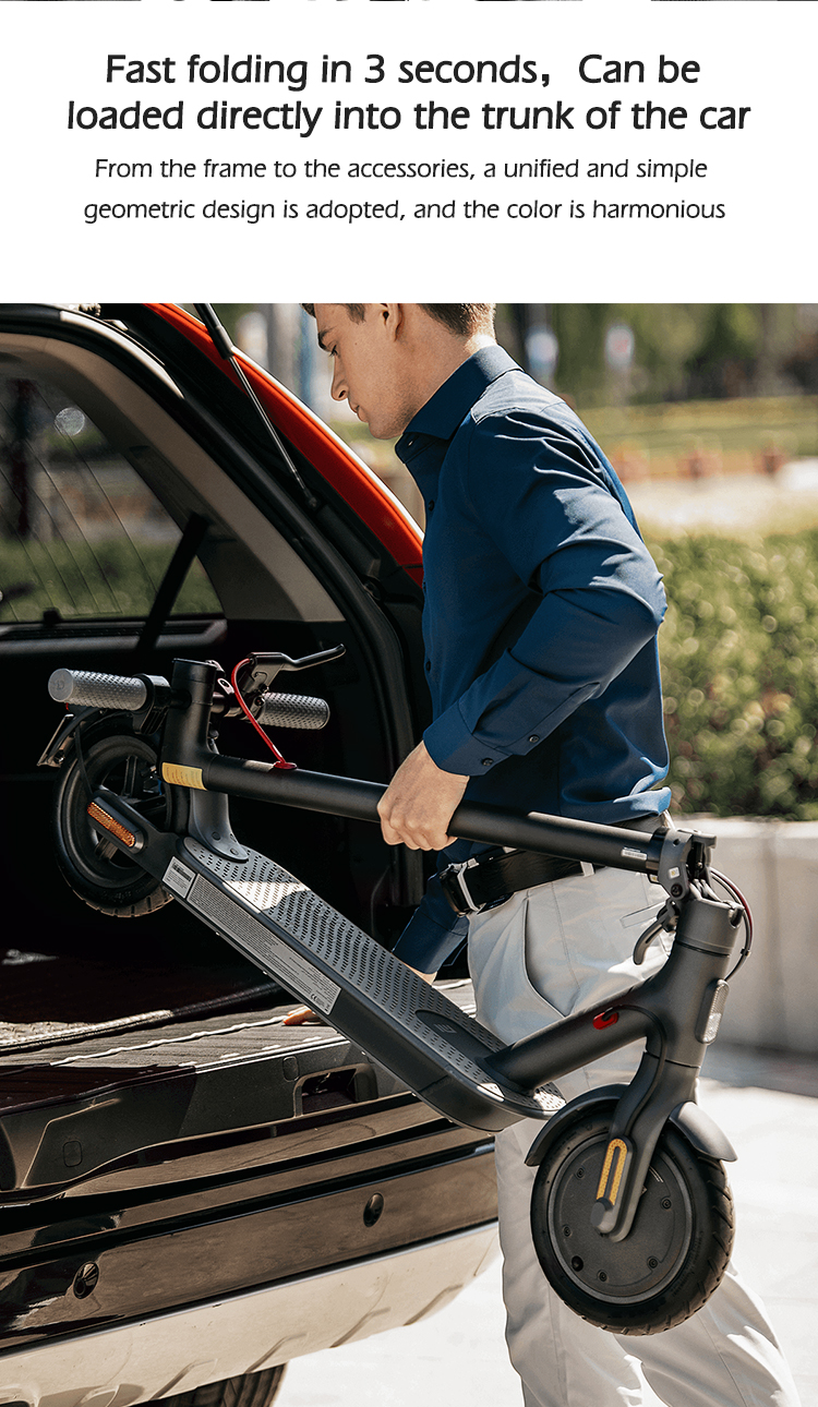 EU UK Stock MK083 Aluminum Alloy 8.5-inch 19 MPH Max Speed, 8.5''Honeycomb Solid Tires, 350W Motor, 12 Miles Range,Adjustable Speed Foldable