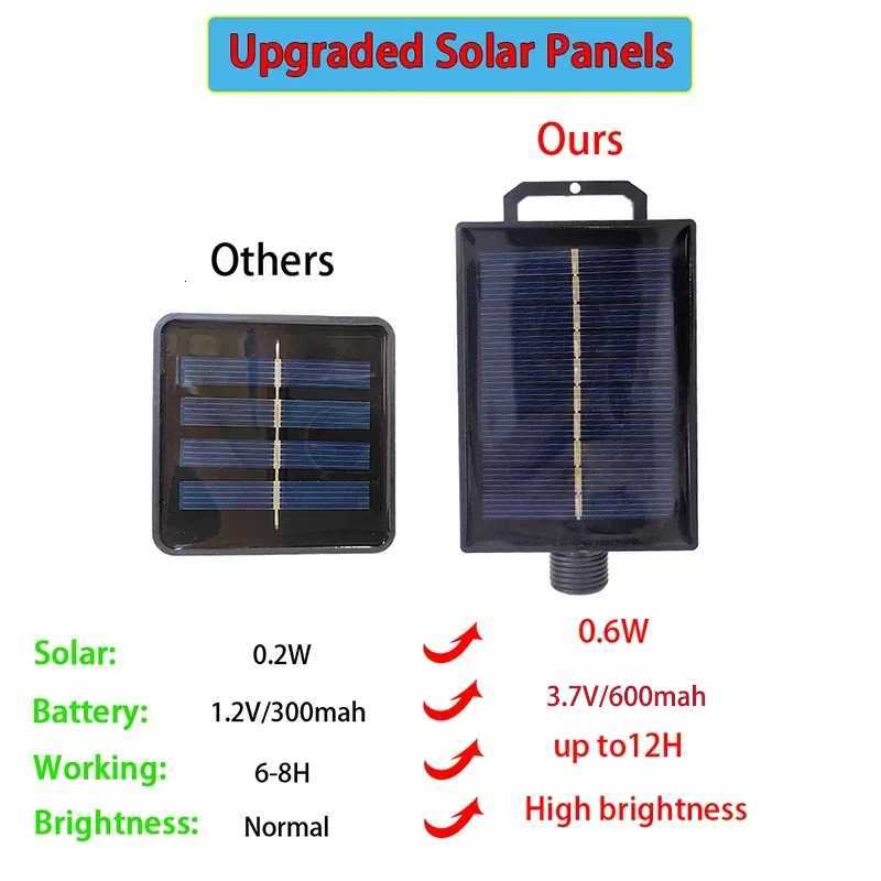 Solar Powered Outdoor String Light 7m 16 Bulb Waterproof Garden Lamp for Patio Fence Path Yard Porch Railing Bar Christmas Decor M251113