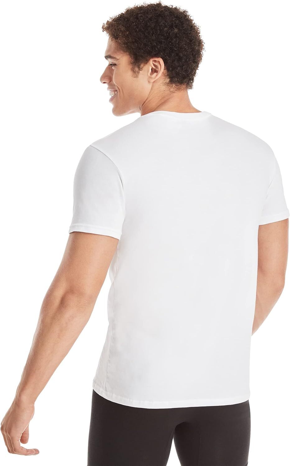Men's Ultimate Comfort Fit Undershirt,Crewneck Stretch-cotton T-Shirt, 4-pack