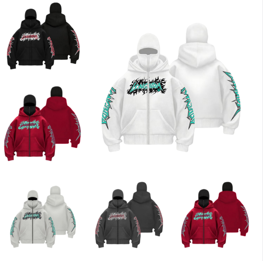 Designer Men's Hoodies Face Mask Hoodie Luxurious Design Letter Print Keep Warm Hip-hop Mysterious Dark Style Couples Autumn And Winter Sweatshir