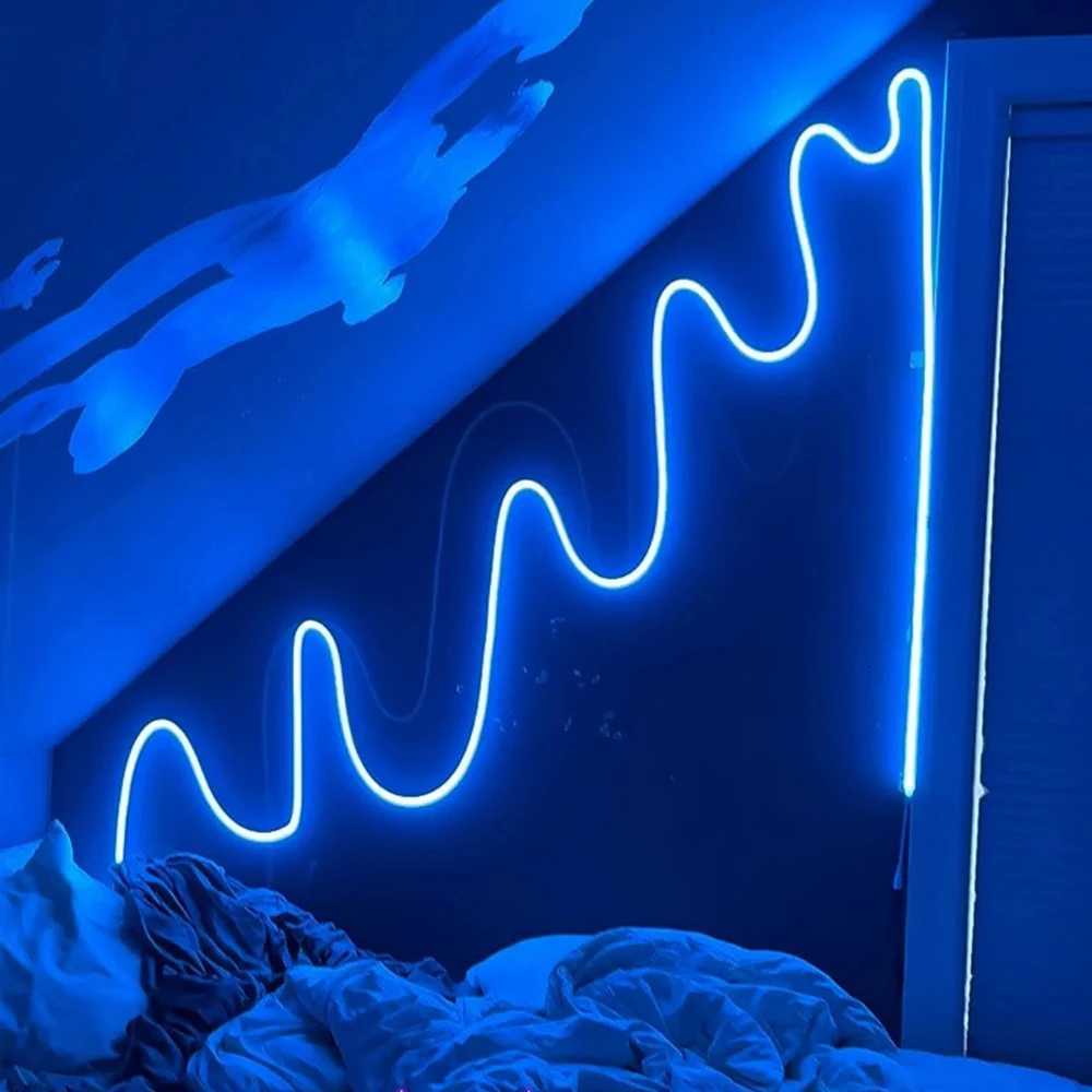 USB LED Neon Rope Lights RGB Led Strip Lights with Remote Color Changing Flexible Led Light Strip Gaming 5V Neon Lights W251112