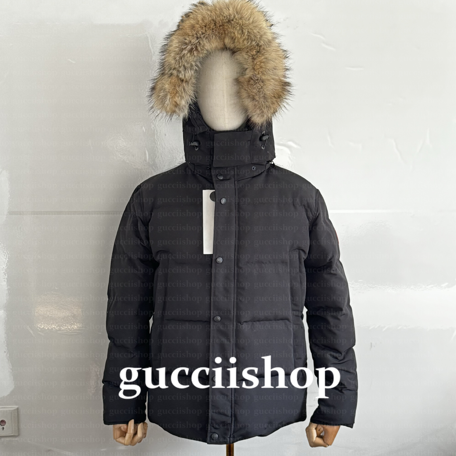 Canadian Mens Winter Parka Down Jacket Big Fur Hooded Warm Outdoor Coat Real Wolf Fur Homme Parka Outdoor Windbreaker Jassen Hiver warm Outerwear Doudoune