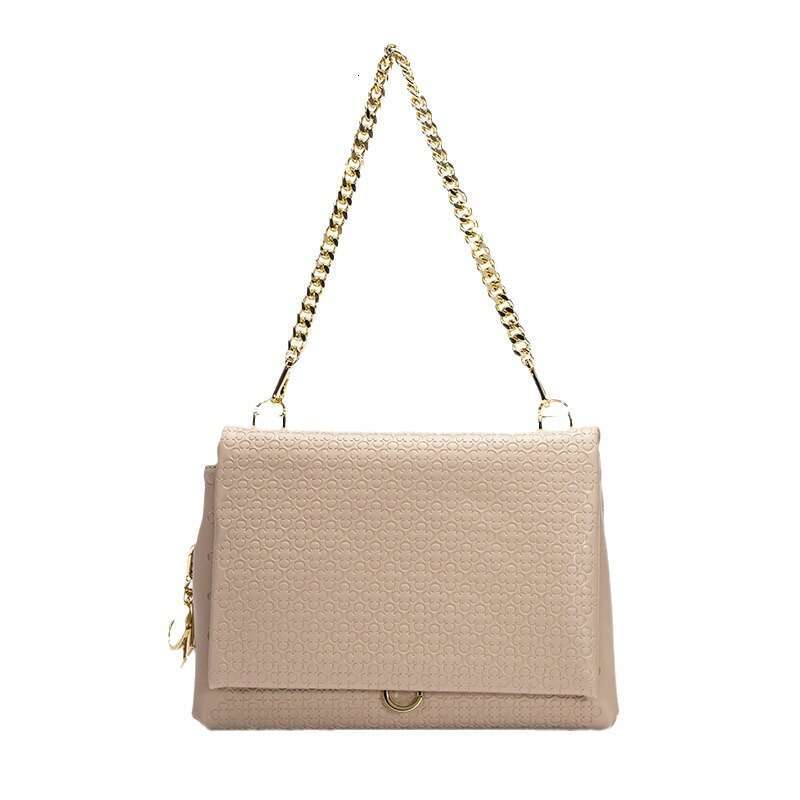 CHHC Women's Classic Printed Shoulder Simple And Elegant Style Tofu Bag Light Luxury Lightweight Crossbody