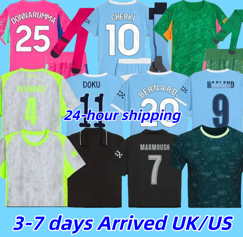 MARMOUSH HAALAND CHERKI 25 26 SOCCER JERSEYS REIJNDERS FODEN SAVINHO MAN 25 26 RODRIGO GVARDIOL AIT-NOURI CITY KidSuper jersey football kit shirts men kids