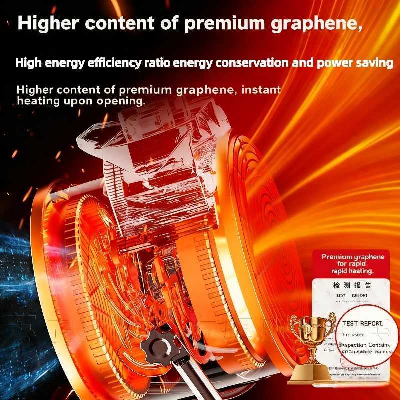 Portable Electric Heater Hot Air Blower 2000W Adjustable Radiator Fan Heater for Office Home Room Warmer Low Energy Consumption Y251113