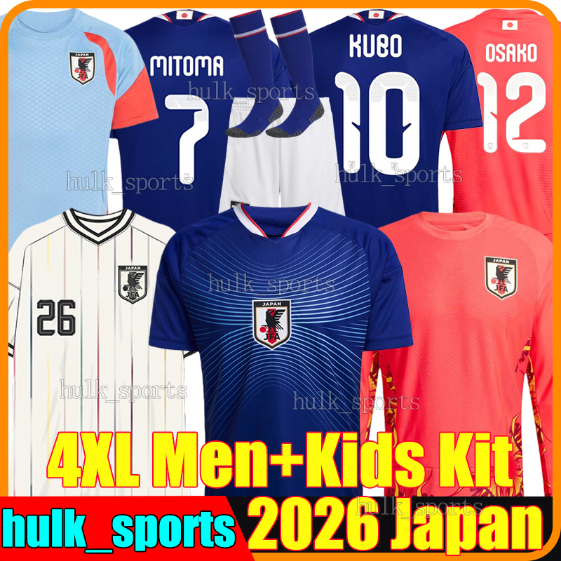 4XL 2026 Japan AYASE Soccer Jerseys KOKI KAMADA TAKE KEITO SOMA MACHINO HENRY SAITO KAISHU FUJITA WATANABE TANIGUCHI men kids kit socks set football shirts Japanese