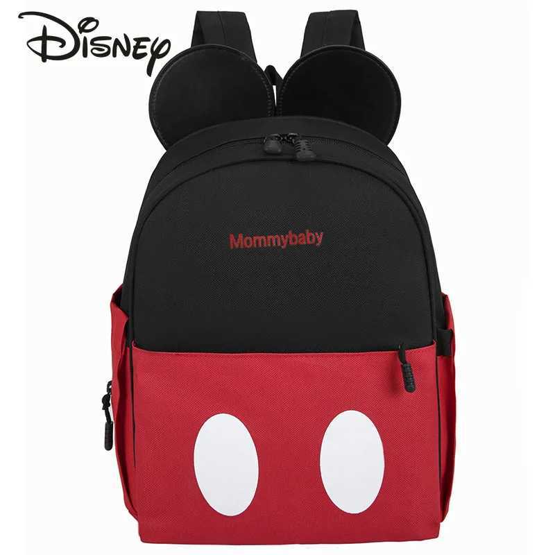 Disney Mickey Minnies New Diaper Bag Backpack Luxury Brand Fashion Baby Diaper Bag Large Capacity Multi Functional Baby BagXJ250412