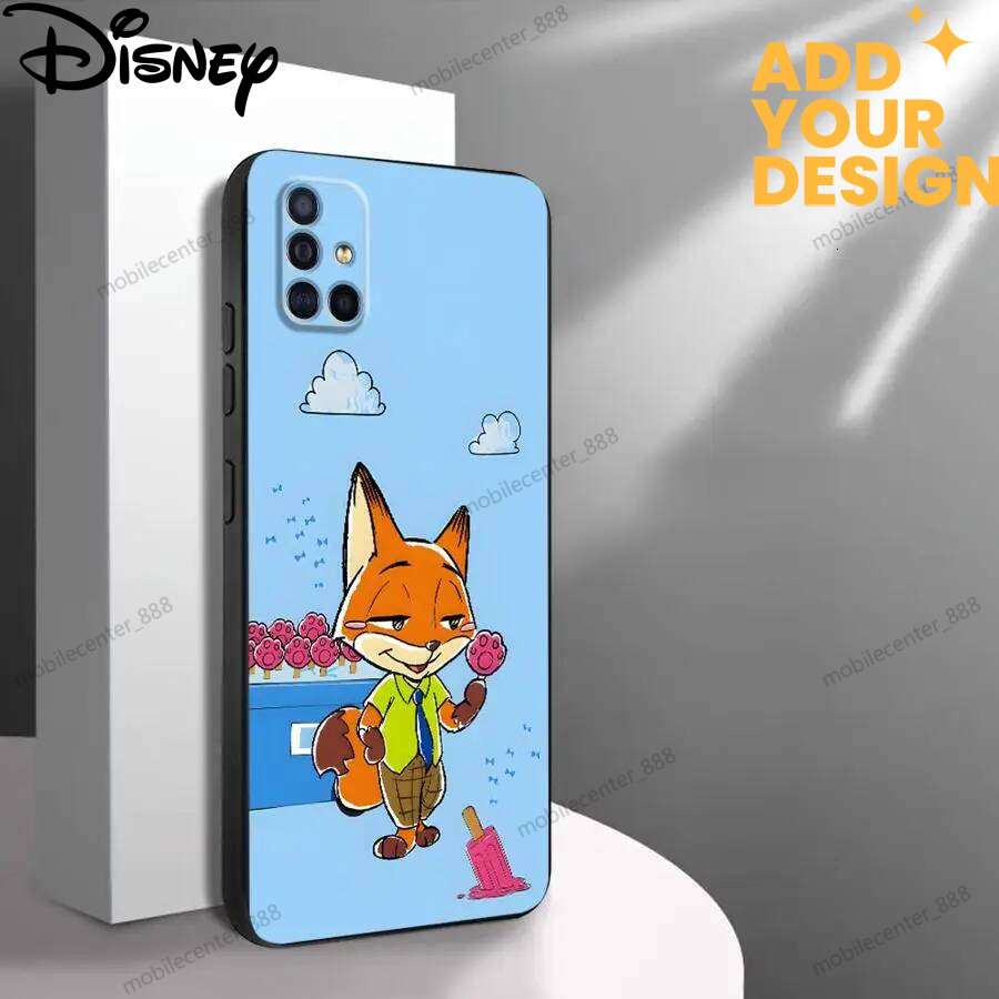 custom Case for Samsung Galaxy Note S10 8 S9 S8 10 Plus 20 Ultra 9 Black Soft Phone Cover Disney Cartoon Zootopia
