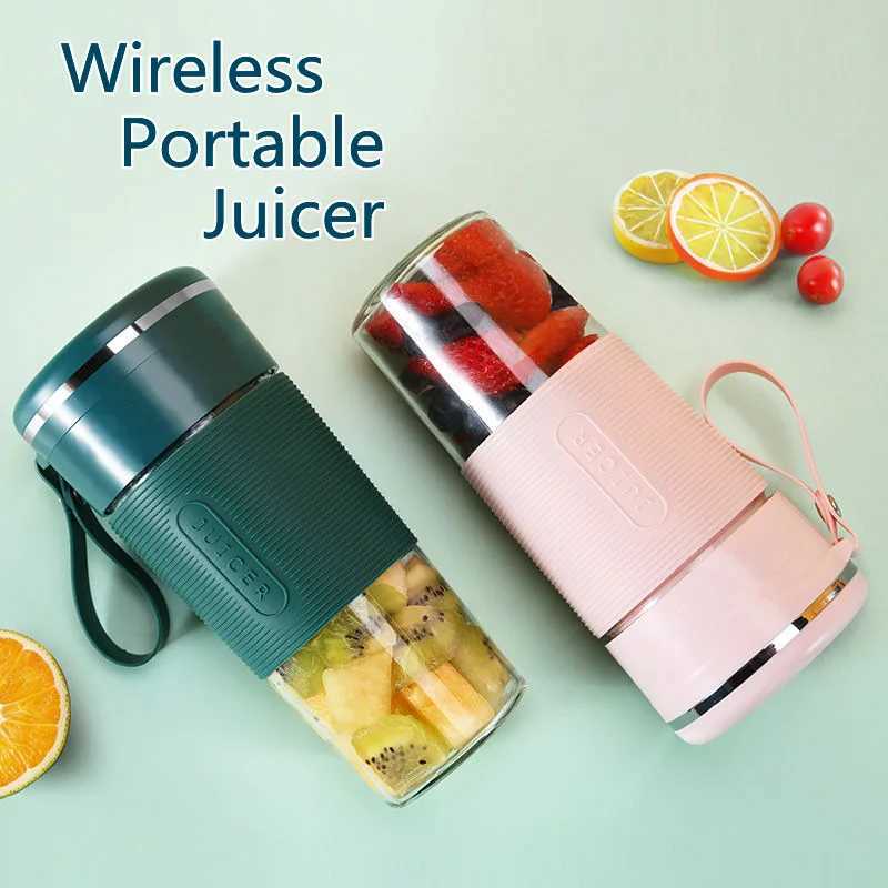 Portable Juicer Usb Rechargeable Wireless Mini Smoothie Blender Mixer Fruit Juice Maker Electric Juicer Machine Glass Cup C251113
