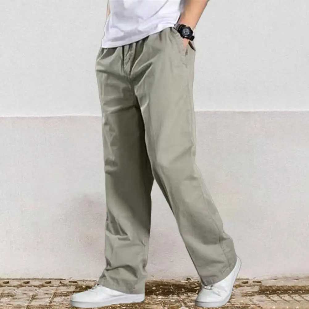 Mens cargo pants summer spring cotton workwear new large casual climbing and jogging pants Hombre autumn TrouserXJ250412