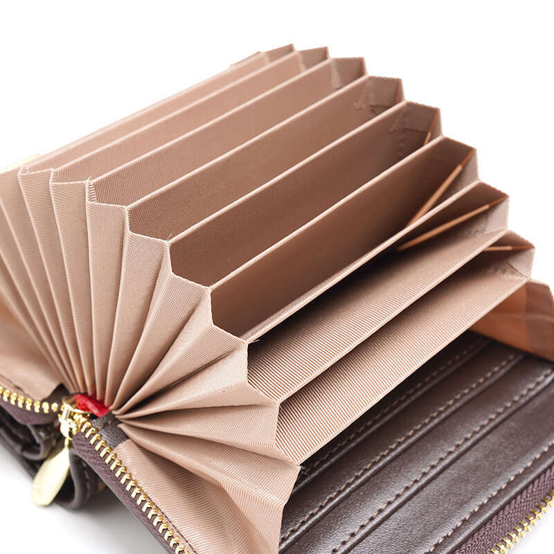 CHHC Women's Compact Card Bag Student Functional And Multi Slot Folding Short Zero Wallet