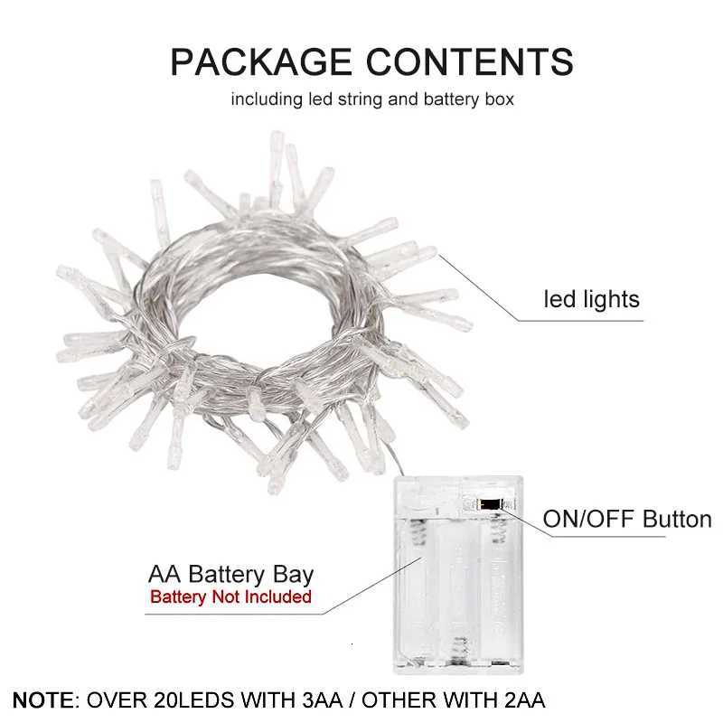 Hot Sale 15m/3m/6m/75m/10m Christmas Lights Waterproof Battery Led String Lights Christmas Decorations For Home M251113