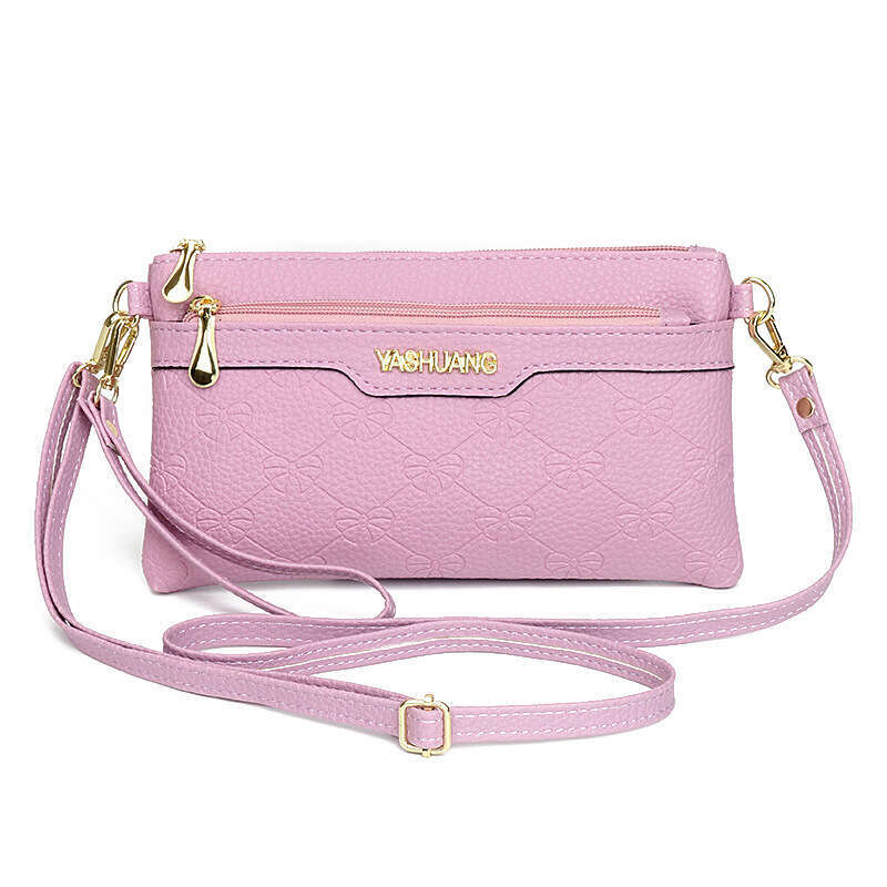 Women's fashionable new dual-purpose crossbody handbag, casual embossed mobile phone bag, zero wallet, women's small bag