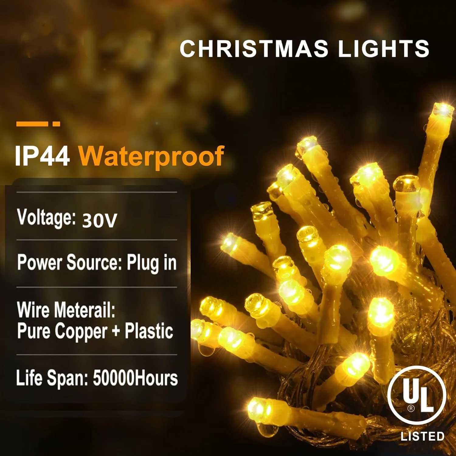 2025 Christmas Lights Street Garland Led Icicle Curtain Lights White Flash Outdoor Festoon Fairy Light Wedding New Year Decor M251113