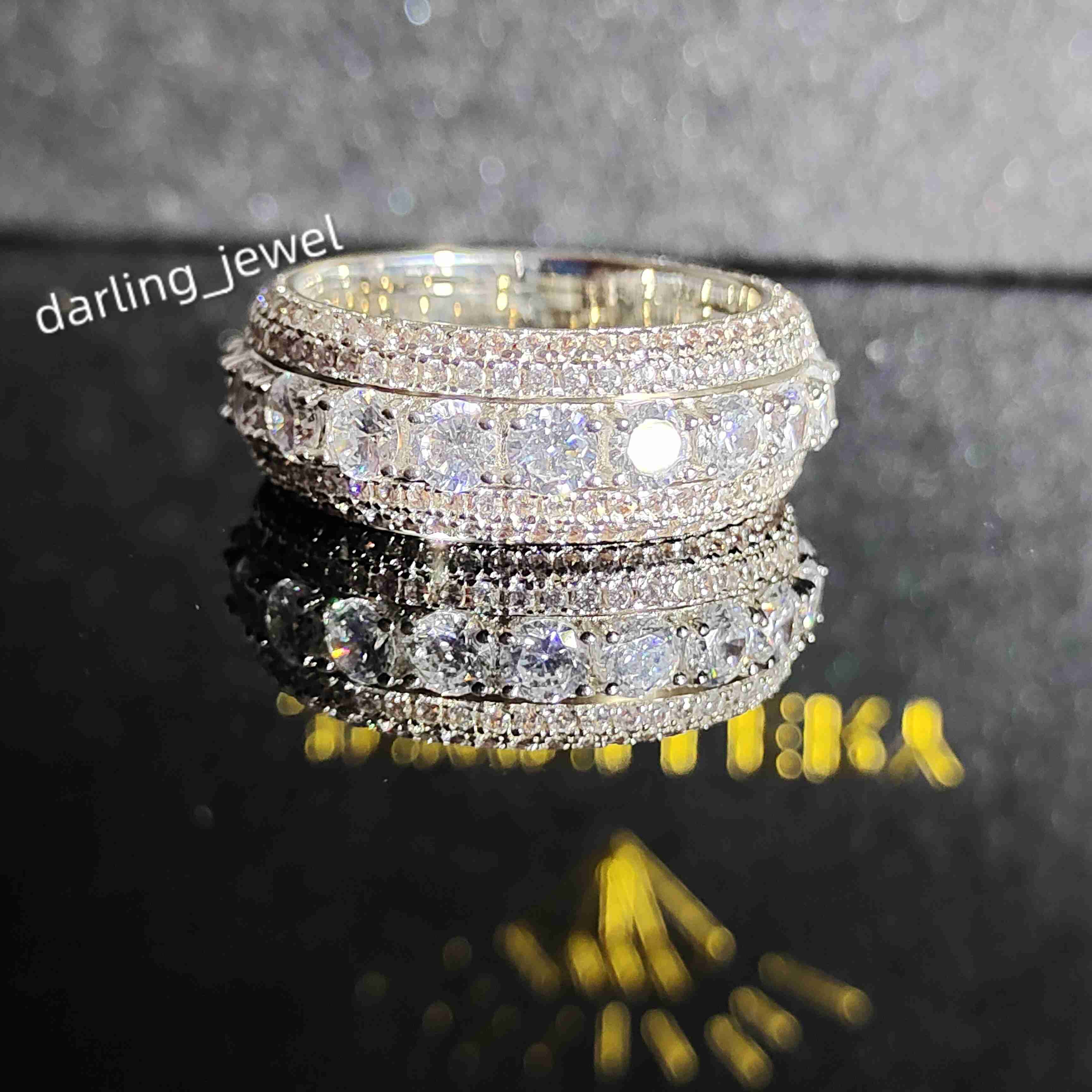 Retail Spinning Ring Hip Hop Jewelry High Quality Rotating Ring