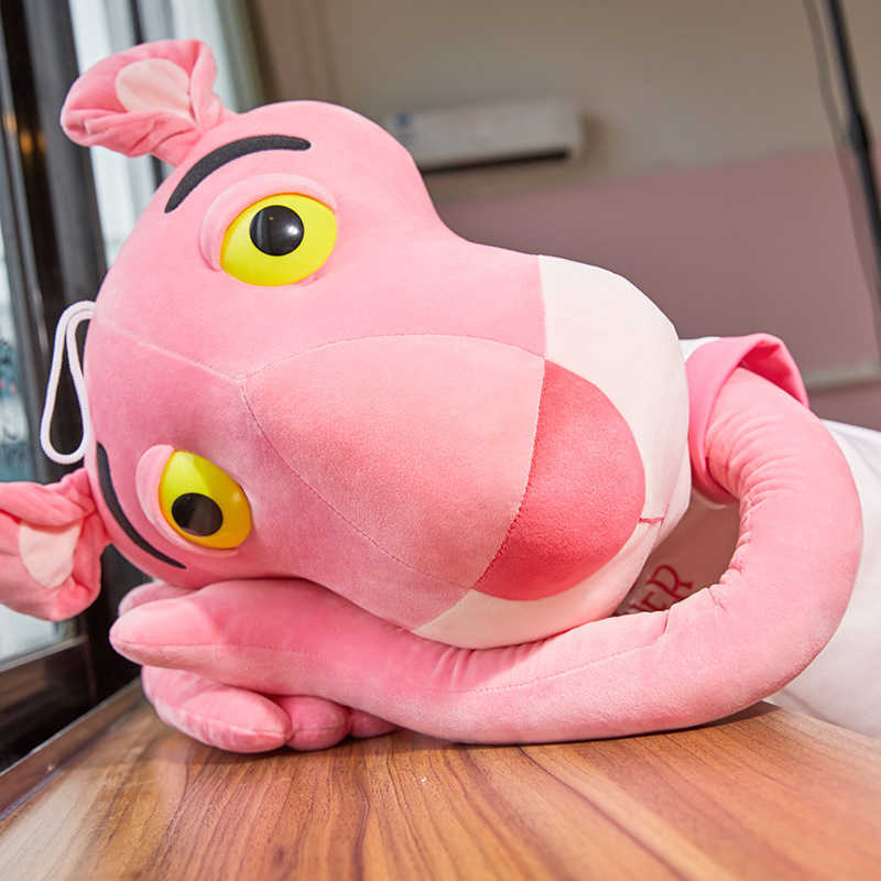 Pink Panther Doll Plush Toy Pink Naughty Panther Pillow Sleeping Gift for Girls Y2504120Q15