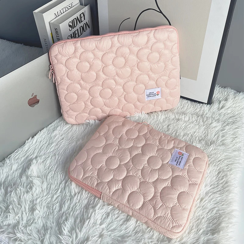 Cute Flower Laptop Sleeve For Ipad11 Air Pro13.3 14 15 16 Dell 15.6 Inch Tablet Bag Protective Laptop Bag250403
