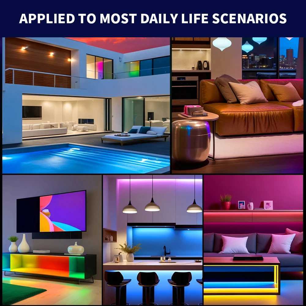 WS2812B Led Strip 5v 30/60/74/96/144 Leds Smart RGB Pixel Strip Black/White PCB IP30/65/67 WS2811 IC Led Light 1m/2m/3m/4m/5m W251112