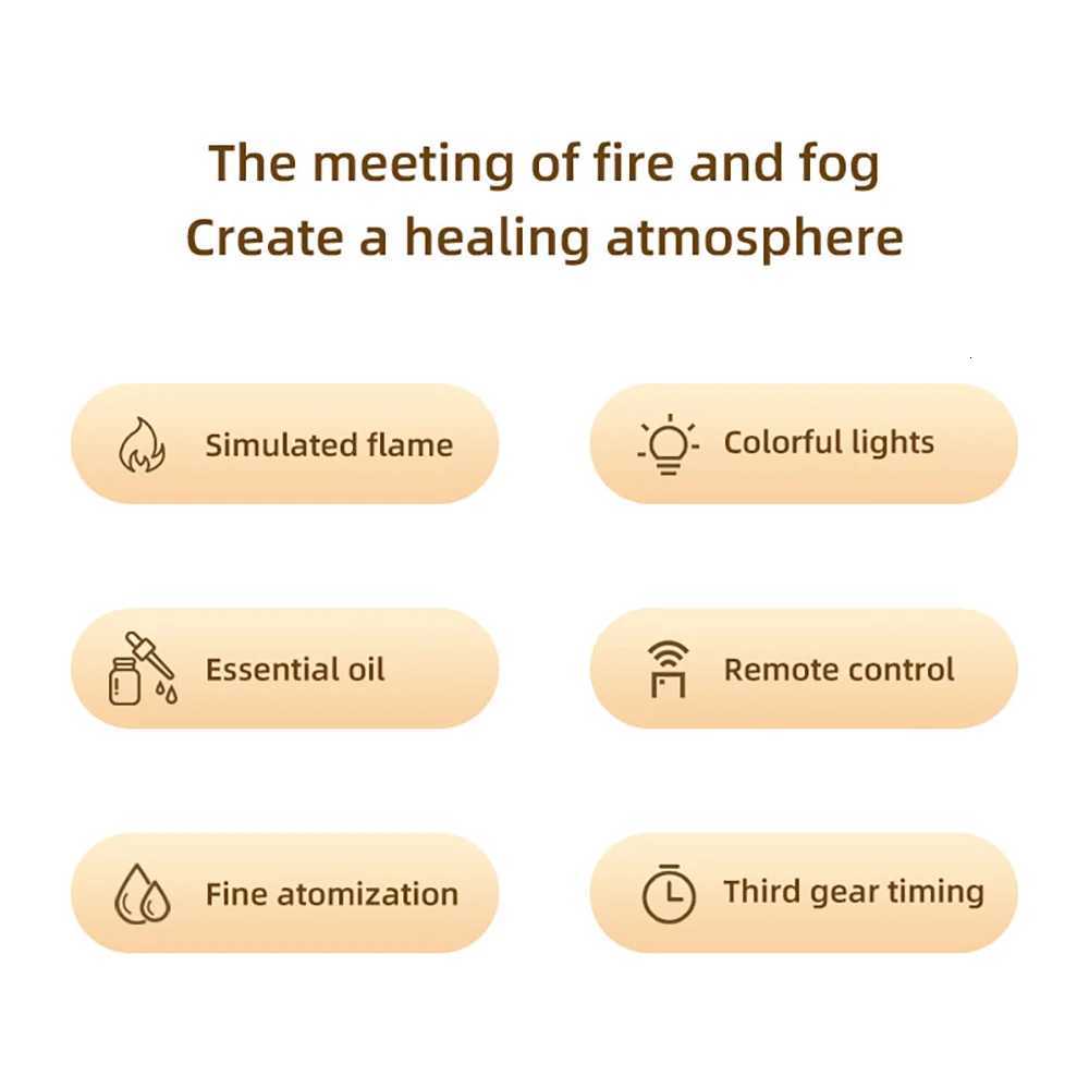 Bedroom Desktop Simulation Electric Fireplaces Home Decoration Ornaments with Atmosphere Light Creative Office Decorations Y251113