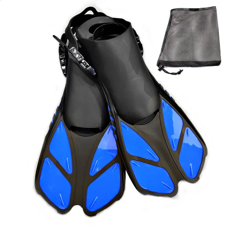 Professional Adjustable Anti Slip Swimming Fins Adult Men Women Snorkel Foot Flippers Diving Fins Water Sports Beach Shoes 250411
