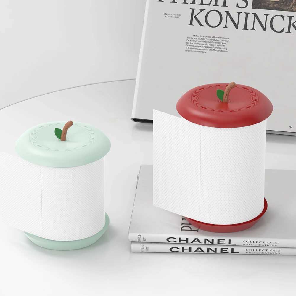 Apple-shaped tissue holder a furniture decoration and daily necessity Made of durable plastic that is not easy to break Y251112