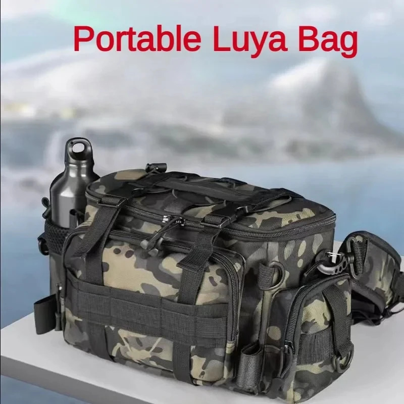 Fishing rod shoulder bag storage portable fishing holder outdoor sports flying 250410