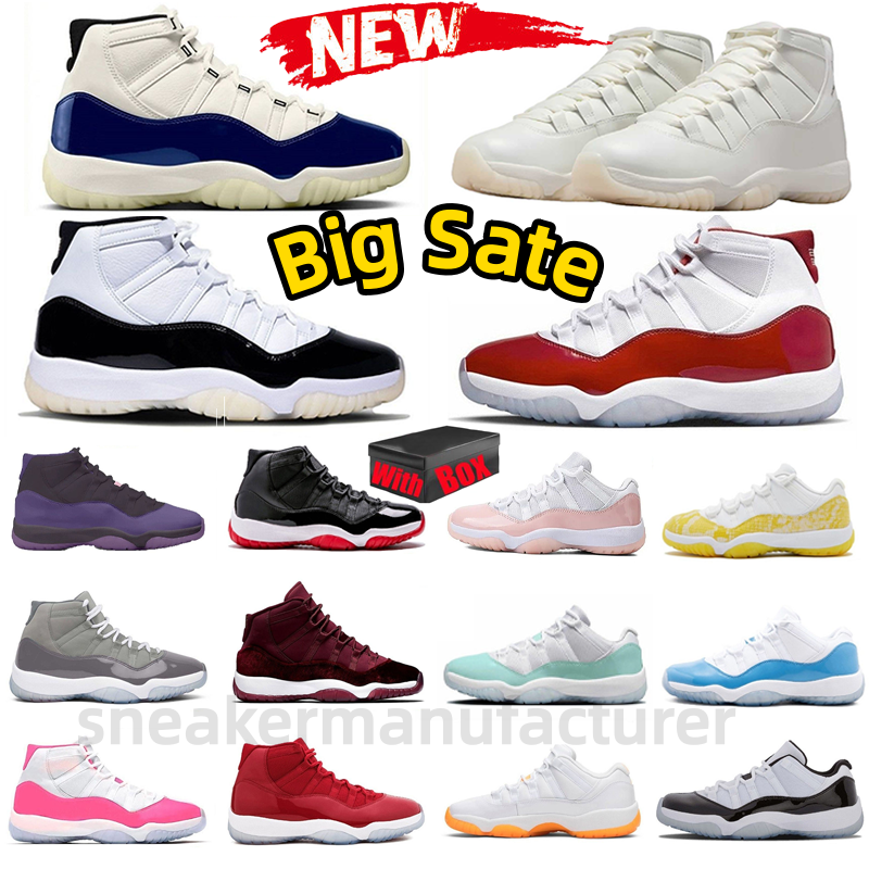 Mens Womens 11s Basketball Shoes Designer Sports Shoes Rare Air Blue Pearl White Cherry Red CUniversity Blue Black And White Football Blue Trainers Sneakers