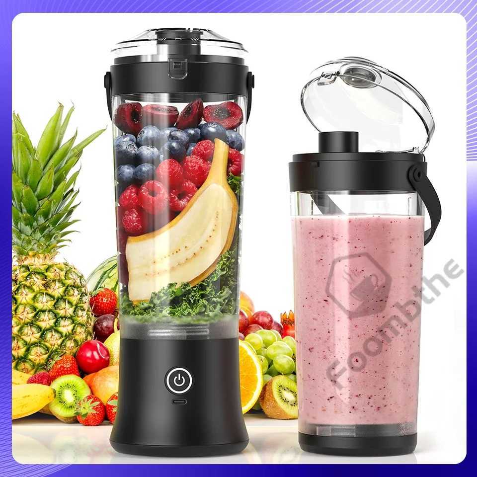 Foombthe Portable Blender Electric Juicer 500ML Fruit Mixers USB Rechargeable Smoothie Mini Blender Multifunction Juice Maker C251113