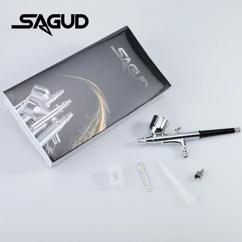 Airbrush Model SD130 Multi-Purpose Dual-Action Gravity Feed Spray Gun Set For Spray Auto Graphics Art Crafts Tattoos Cake 250409