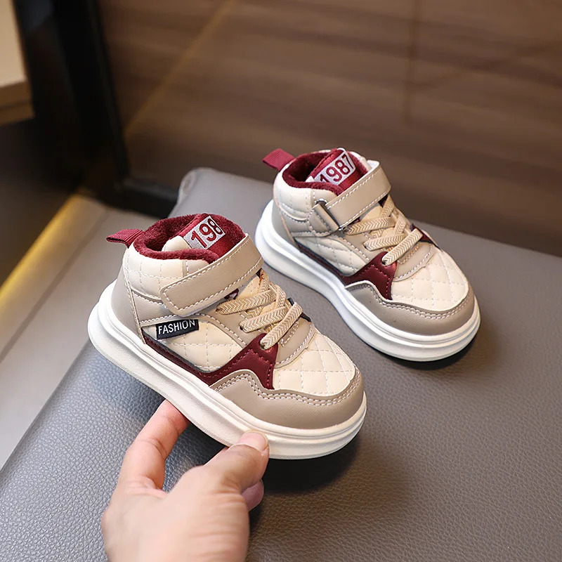 Baby Winter Warm Board Toddler Shoes Children Fashion Outdoor Sports Shoe Girls Boys Casual Soft Sole Anti Slip Sneakers C260130