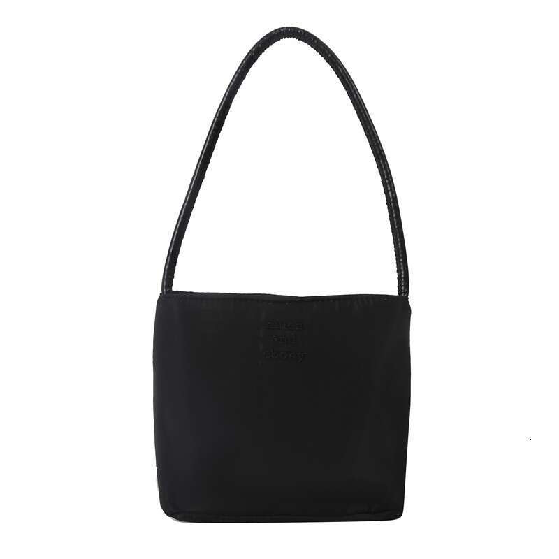 Korean mucu and ebony fashionable embroidered high elastic waterproof nylon versatile casual underarm shoulder bag for women