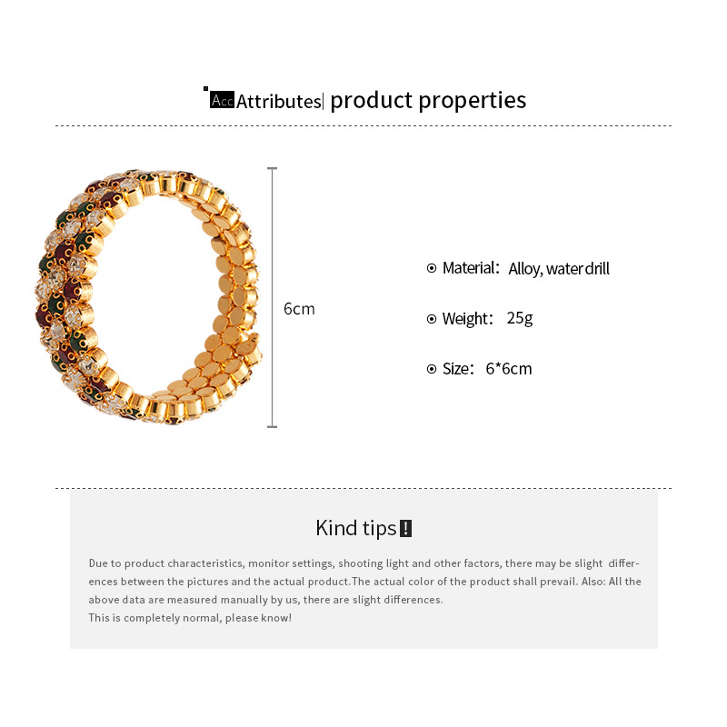 French Retro Diamond-Encrusted Three-Layer Open Dopamine Temperament Niche Versatile Bracelet Light Luxury High-End Feel Jewelry - view 7