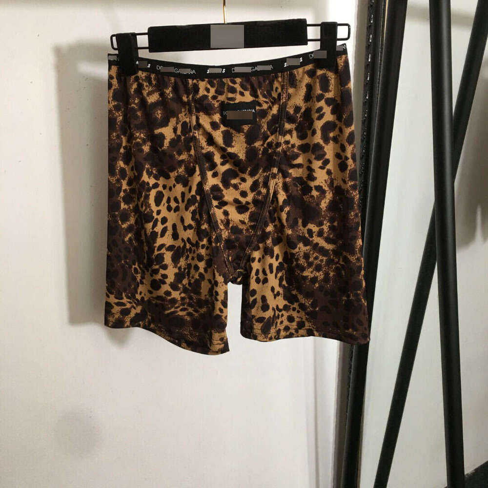 2025 women's new popular letter wrapped leopard print slim fit pure cotton camisole vest