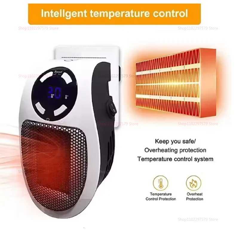 Portable Electric Heater for Winter Home Wall Mount Warm Air Blower Room Heater Quiet Compact Space Heater Electric Appliance Y251113