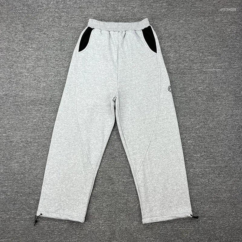 Men's Hoodies Men Women Casual Fashion Couple Gray Blue Color Blocking Patchwork Hoodie Top Quality Cotton Embroidery Pullovers