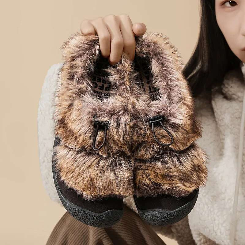New Free Shipping Designer Shoes Women's Shoes Lamb Hooves, Little Bear Paws One Foot On Fluffy Slippers Women's Outdoor Leisure Home Autumn