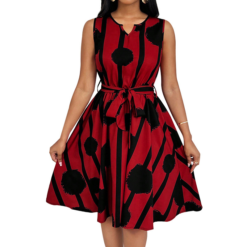 Womens clothing 2025 summer new style dress belt vest A-line skirt for women