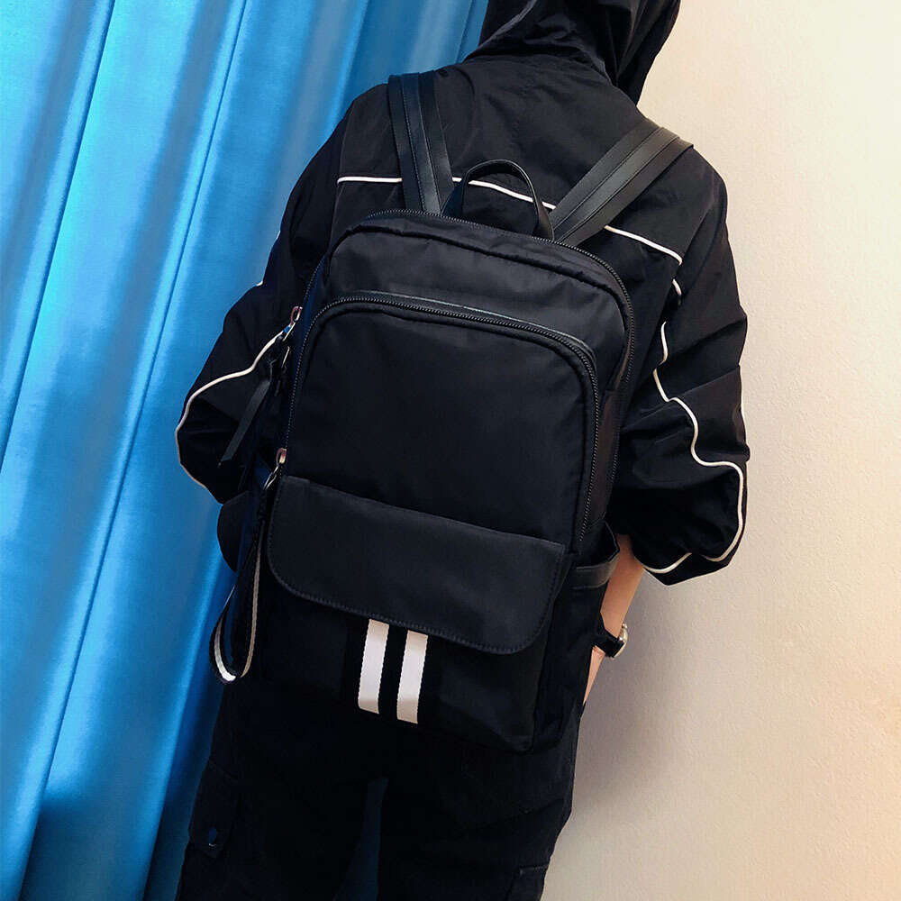 Backpack Men's 14 inch Computer Korean Edition New Fashion Oxford Cloth Travel Bag Leisure Backpack