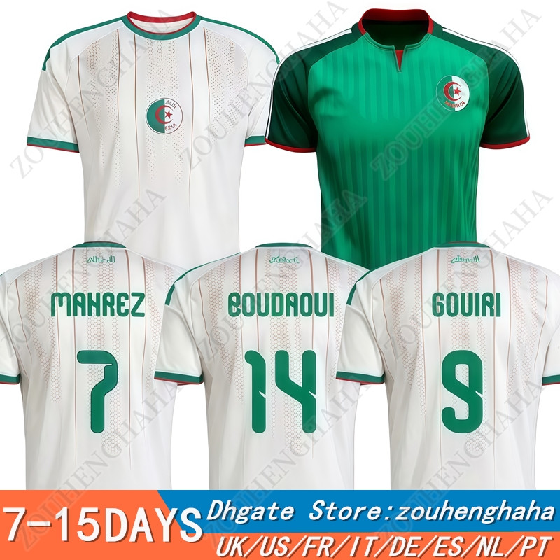 S-4XL 26 27 Algeria Soccer Jerseys 2026 2027 Home Away Third Fans Player Men kids Football Shirt Kit Gouiri Amoura Moussa Boudaoui Houssem Aouar Rayan Benrahma Ramiz