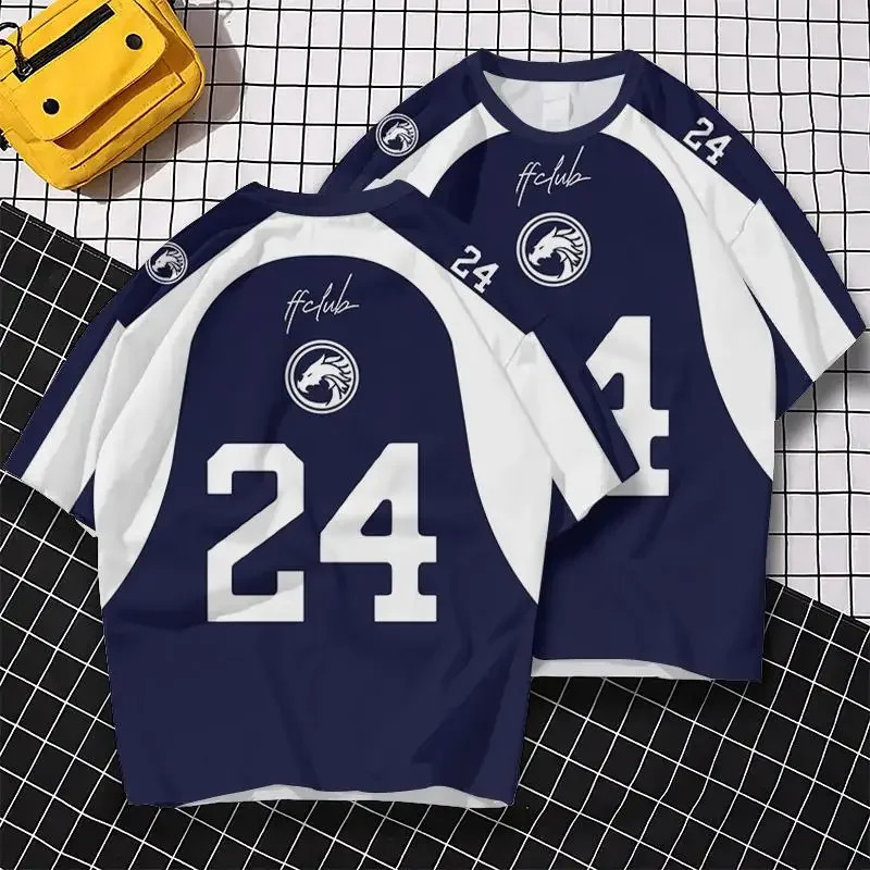 Mens digital printed short sleeved Tshirt basketball breathable top of the line quick drying sweater summer fashion 250408Z