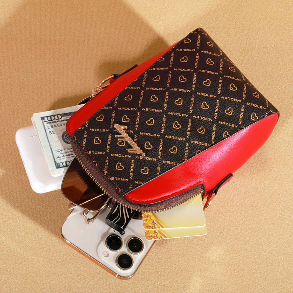 2025 new PU mobile phone crossbody small casual large capacity zipper women's bag multifunctional zero wallet