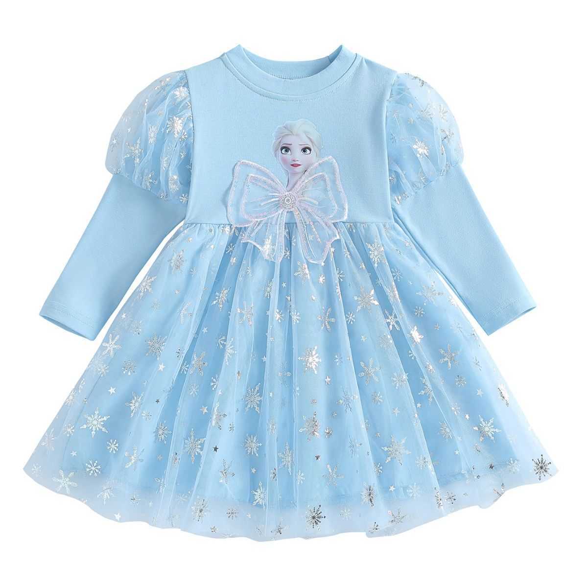 Girl's Dresses Girls dress 2025 autumn outfit Western style childrens princess dress girl long sleeved fluffy gauze skirt Y250307X274