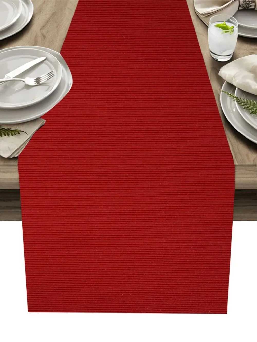 Christmas Christmas Table Runners Kitchen Decorations Linen Mats Indoor Outdoor Family Wedding Party Decoration Y251113