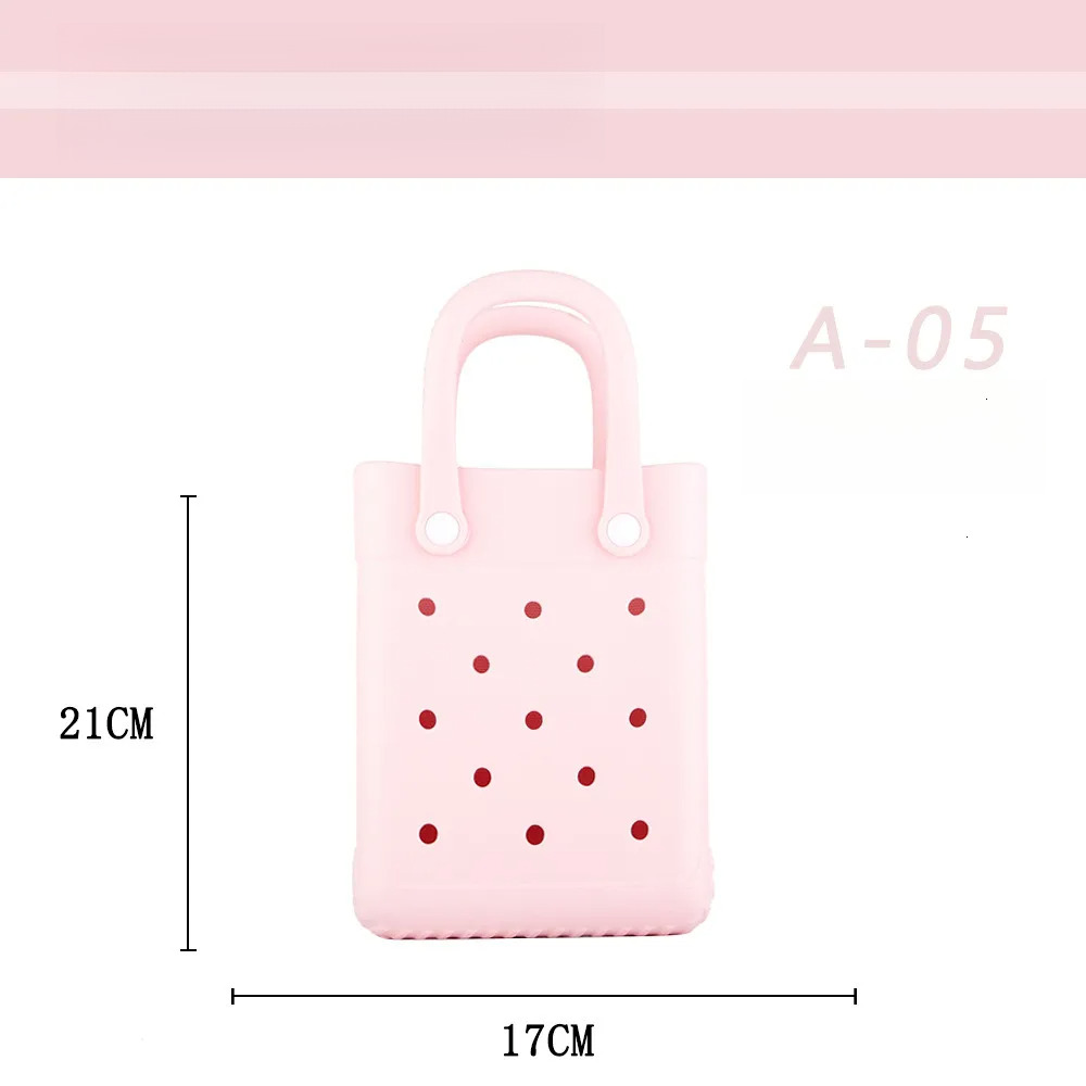 2025S new model EVA and cute small square cartoon ins hole jelly beach handbag shoulder bag