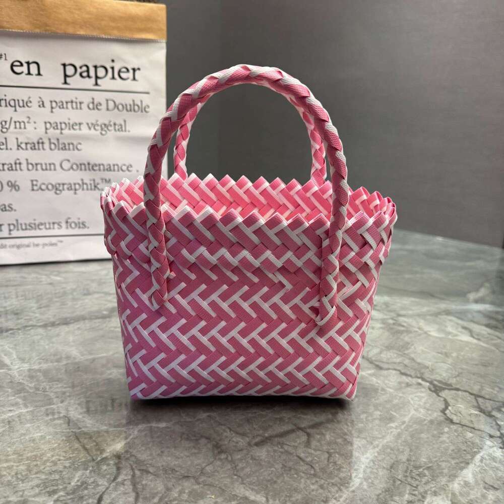 New plastic handbag, woven basket, souvenir basket bag, beach women's bag