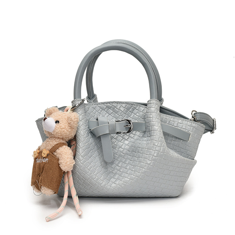 2025S Designer Women S Bag Simple And High End Handbag Wax Leather Large Capacity Crossbody Bag Women S New Fashionable Pleated Diamond Grid Tote Bag