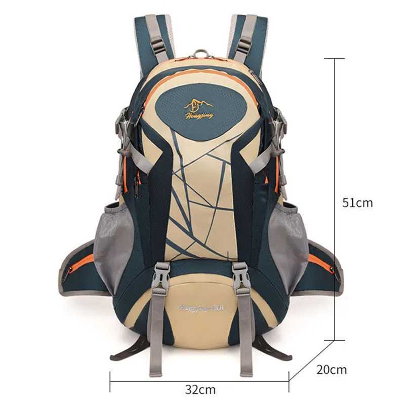 Outdoor Hiking Bag Lightweight Riding Pack Large Capacity Waterproof Backpack Camping Trip Storage Daypack Sports Fitness BagZ250412