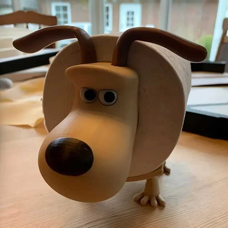 1 piece of cute dog-shaped tissue holder - Beige plastic independent design on the tank for access Y251112